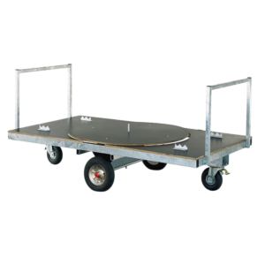 Combi Jumbo platte wagen met draaischijf, 140×250 cm