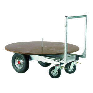 Ronde balen transportwagen