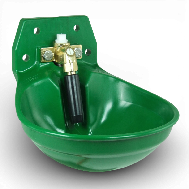 Drinkbak model 12 P messing 3/4" Groen
