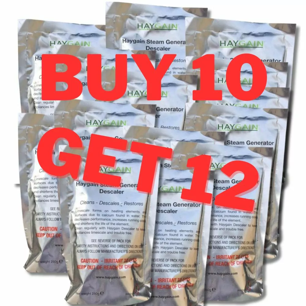 HAYGAIN ontkalker; 250 gram 10=12 set