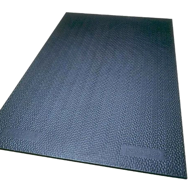 Rubbermat regen schrapen op de wasplaats