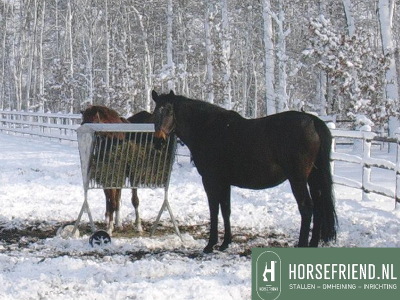 hooiruif paard met dak