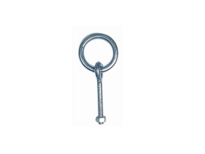 Aanbindring met moer 9cm draad; gegalvaniseerd