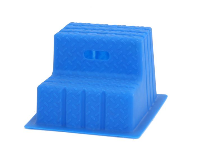 kunststof opstap blauw