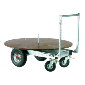 Ronde balen transportwagen