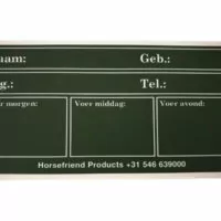 voerschema stalplaat