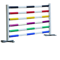 Springboom kunststof met houten-inlage