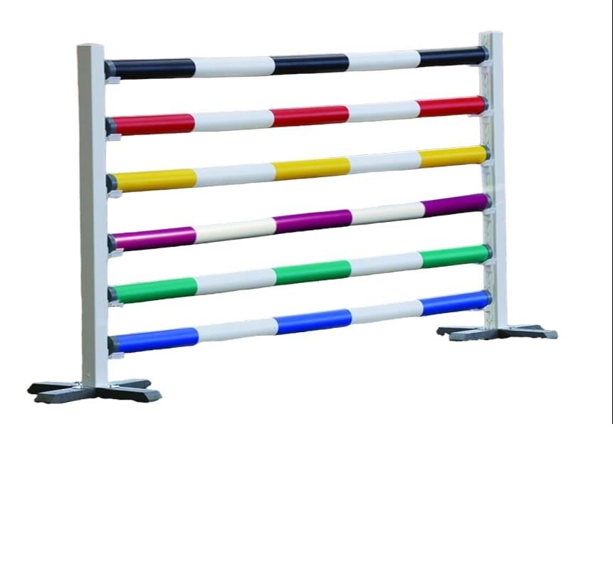 Springboom kunststof met houten-inlage