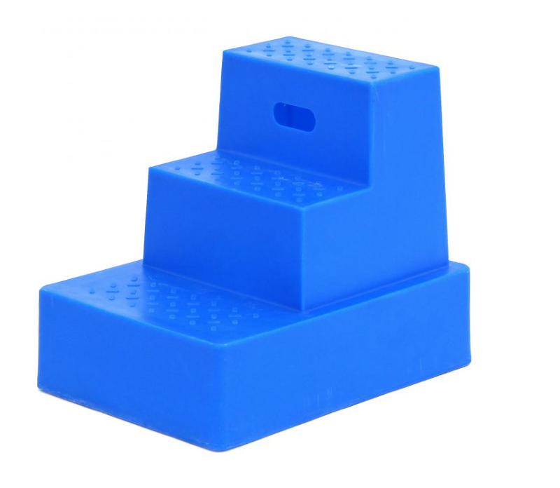 opstap hulp blauw