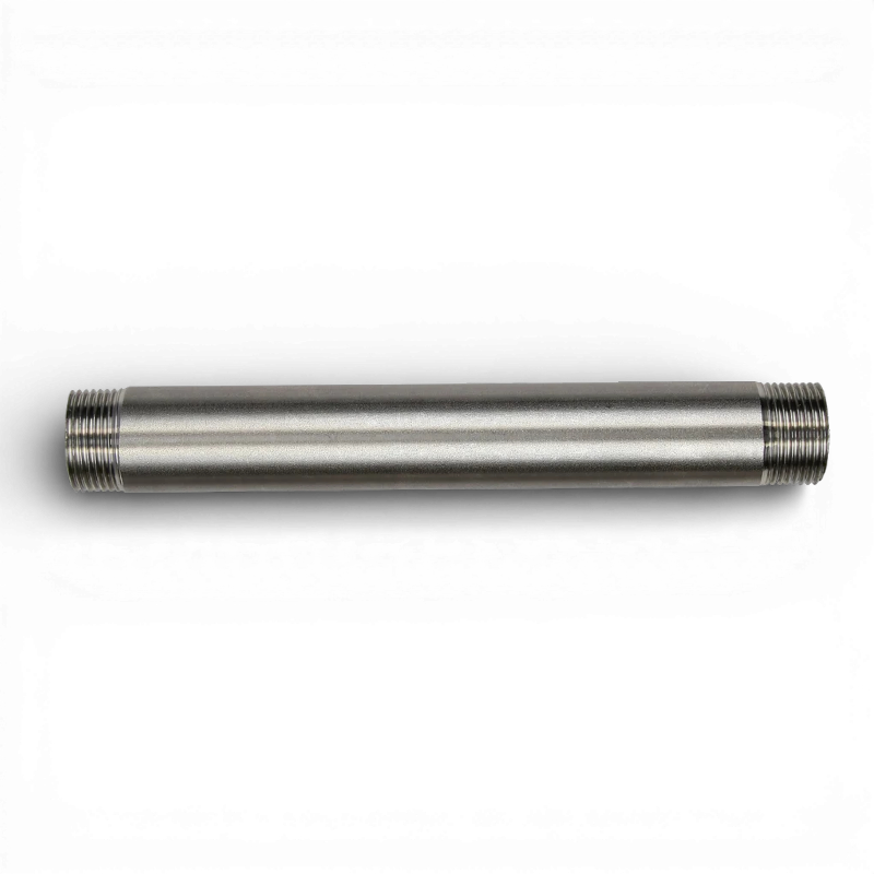 Inox aansluitbuis 1/2" 10 cm bu/bu