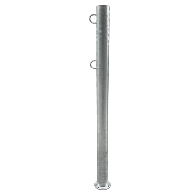 Wasplaatspaal gegalvaniseerd Ø127mm/190cm open