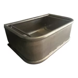 Voerbak – RVS – wandmodel