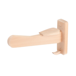 Zadelsteun wandmodel – beukenhout – enkel