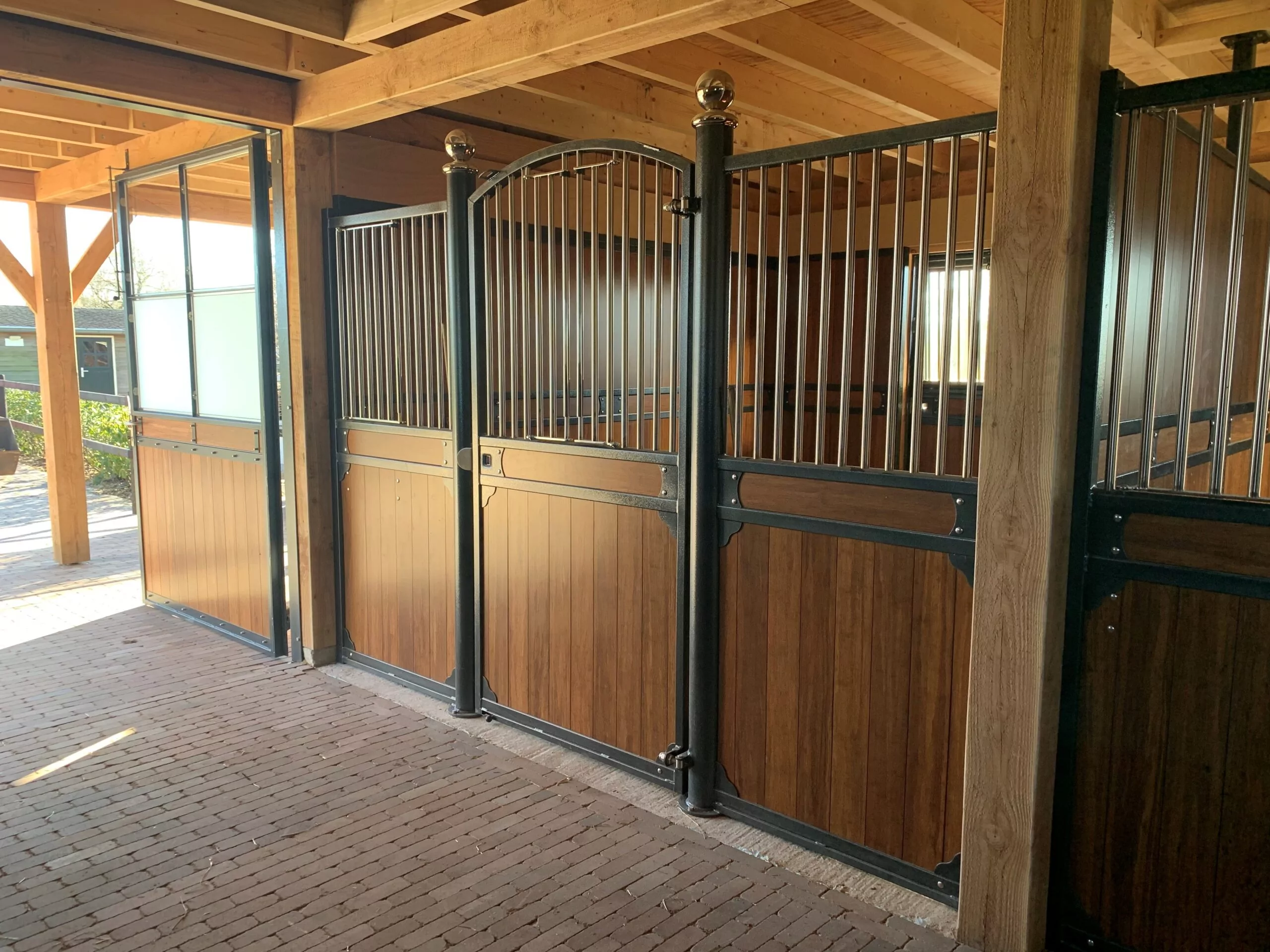 Bamboe plank - donker gecoat, 980 mm - Afbeelding 2