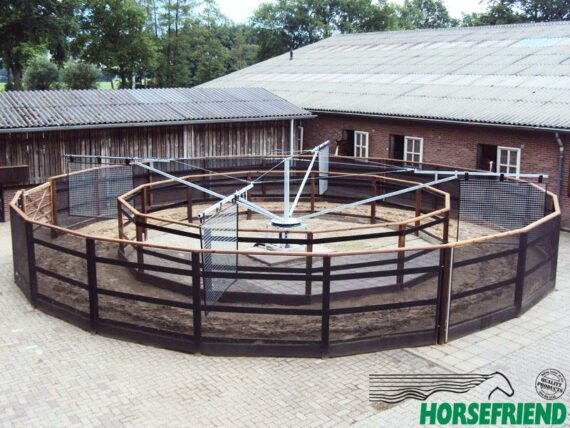 01.HF Dandy Basic vrijloop stapmolen; geschikt voor 4 paarden met een diameter van 16mtr.